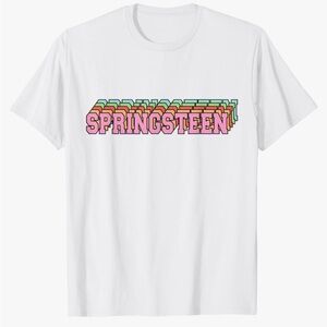White Springsteen Cotton T!